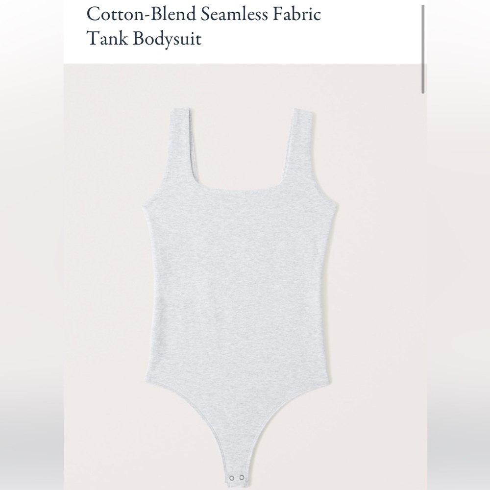 Heather grey Abercrombie bodysuit tank